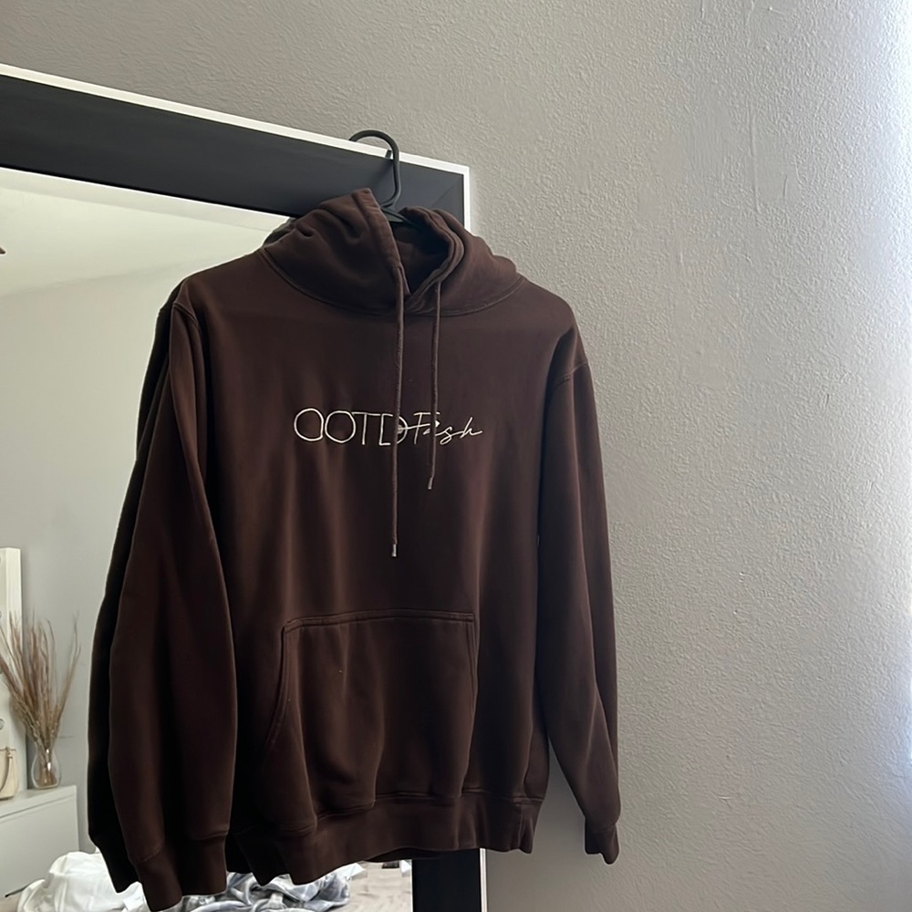 COPY - OOTDFASH Brown hoodie